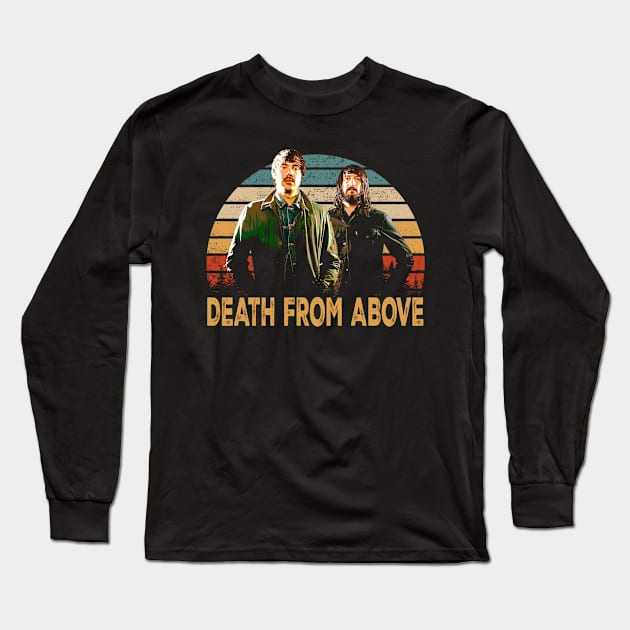 Rhythmic Skies Death Above Band-Inspired Fashion Soars to New Heights Long Sleeve T-Shirt by Femme Fantastique